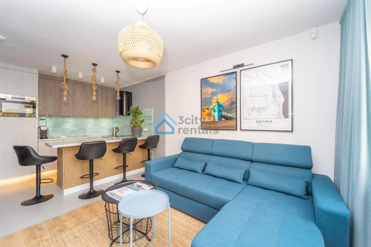 Bright And Blue 3City Apartment With Balcony In Gdynia By Noclegi Renters Zewnętrze zdjęcie